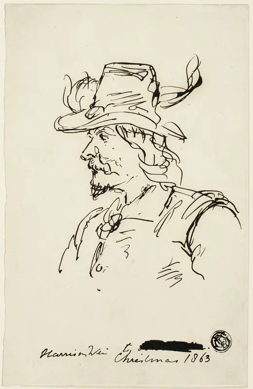 Head of a Cavalier Wall Art by Harrison William Weir - High-Resolution Digital Print