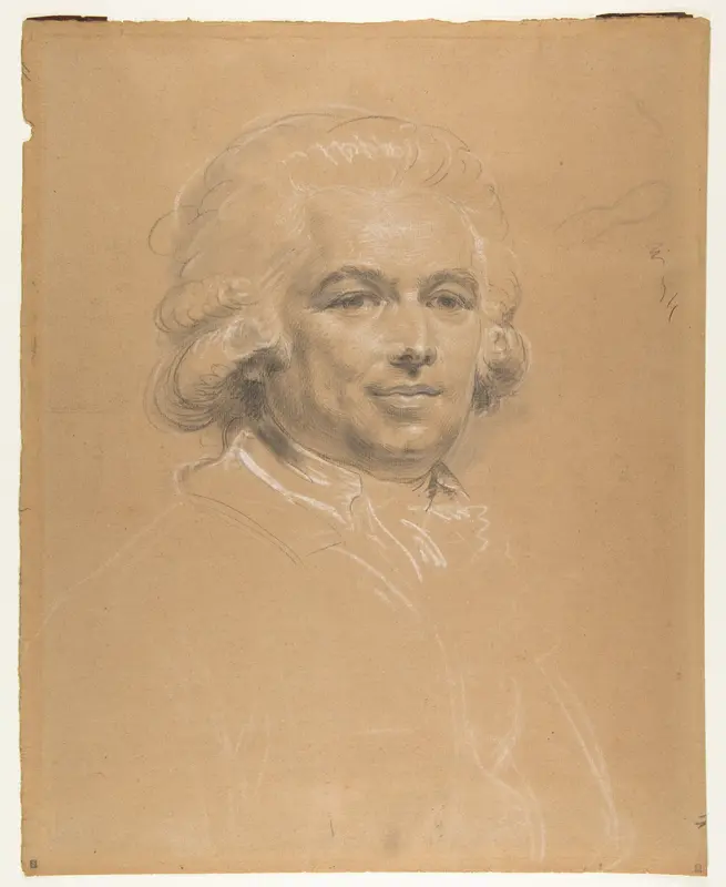 Head of a Man Wall Art by Claude Jean-Baptiste Hoin - High-Resolution Digital Print