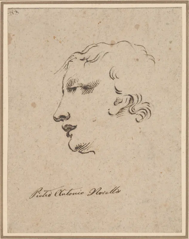 Head of a Man Wall Art by Pietro Antonio Novelli - High-Resolution Digital Print