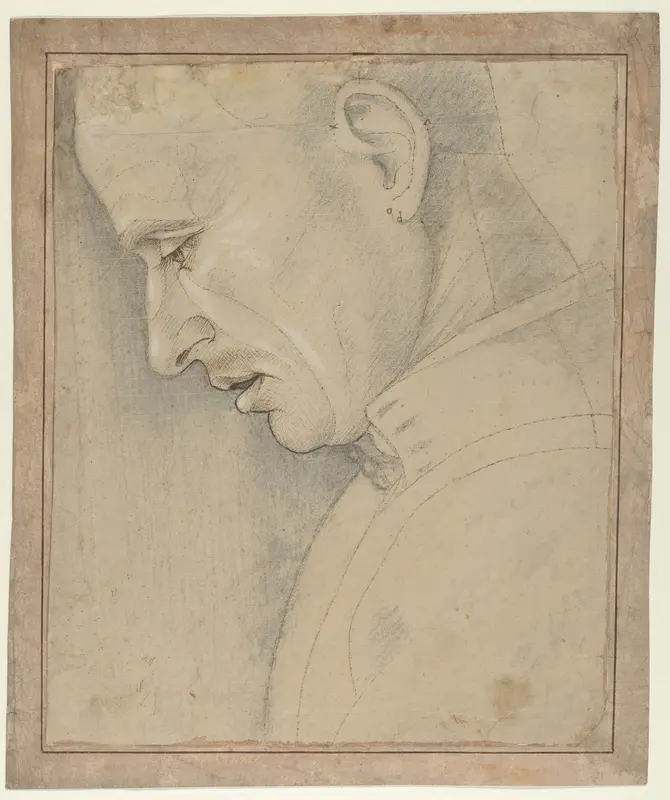 Head of a Man in Profile Wall Art by Luca Signorelli (Luca d'Egidio di Luca di Ventura) - High-Resolution Digital Print