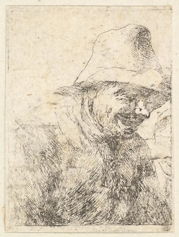 Head of a Peasant Wall Art by Anonymous, Dutch, 17th century - High-Resolution Digital Print