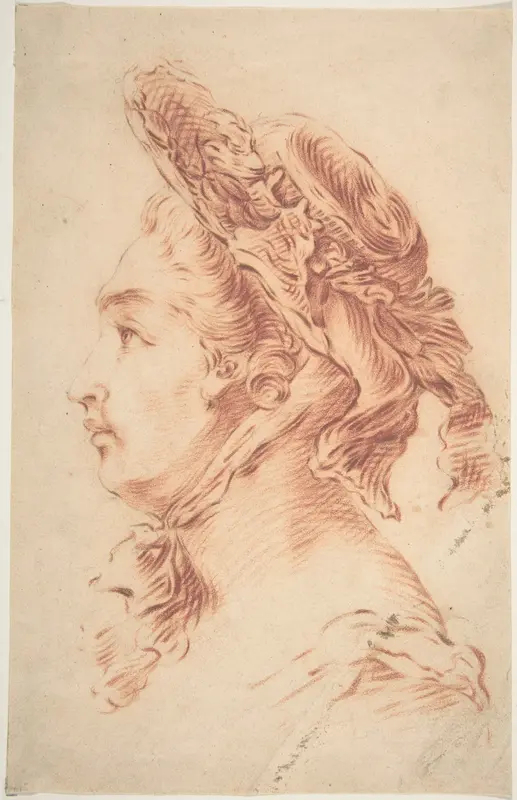 Head of a Woman Wall Art by Francesco Bartolozzi - High-Resolution Digital Print