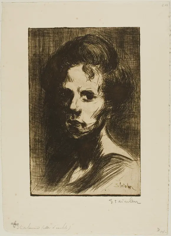 Head of a Woman, plate I