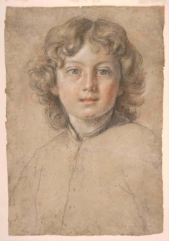 Head of a Young Boy Wall Art by Anonymous, Italian - High-Resolution Digital Print