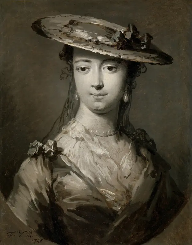 Head of a Young Woman Wall Art by Unknown - High-Resolution Digital Print