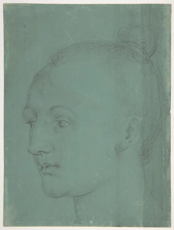 Head of a Young Woman Wall Art by Albrecht Dürer - High-Resolution Digital Print