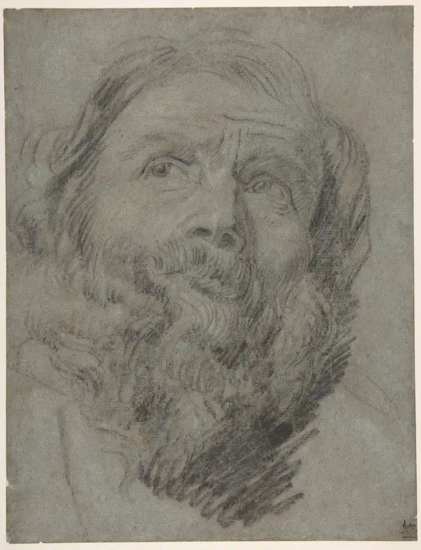 Head of an Apostle Wall Art by Anthony van Dyck - High-Resolution Digital Print