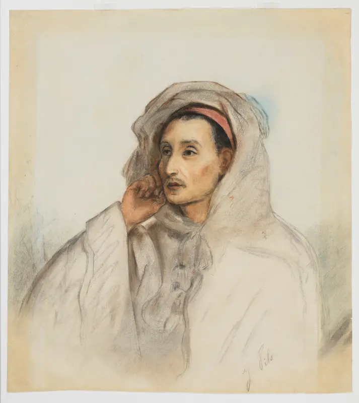 Head of an Arab Wall Art by Isidore Pils - High-Resolution Digital Print