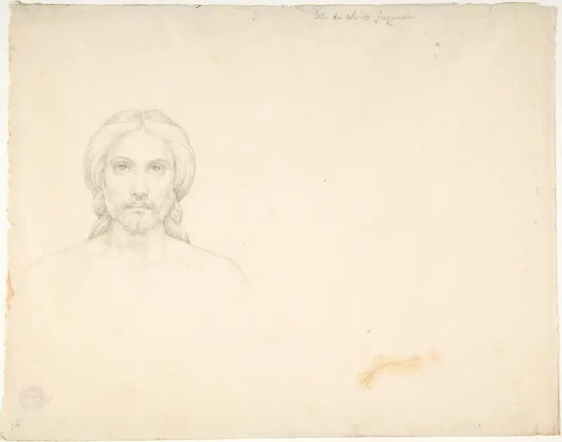 Head of Christ Wall Art by Andre-Jacques-Victor Orsel - High-Resolution Digital Print