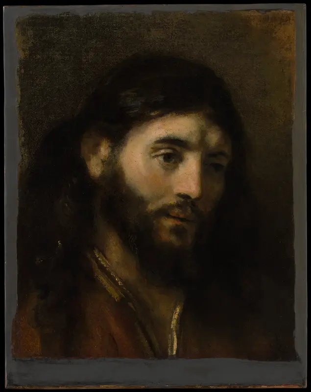 Head of Christ Wall Art by Rembrandt - High-Resolution Digital Print