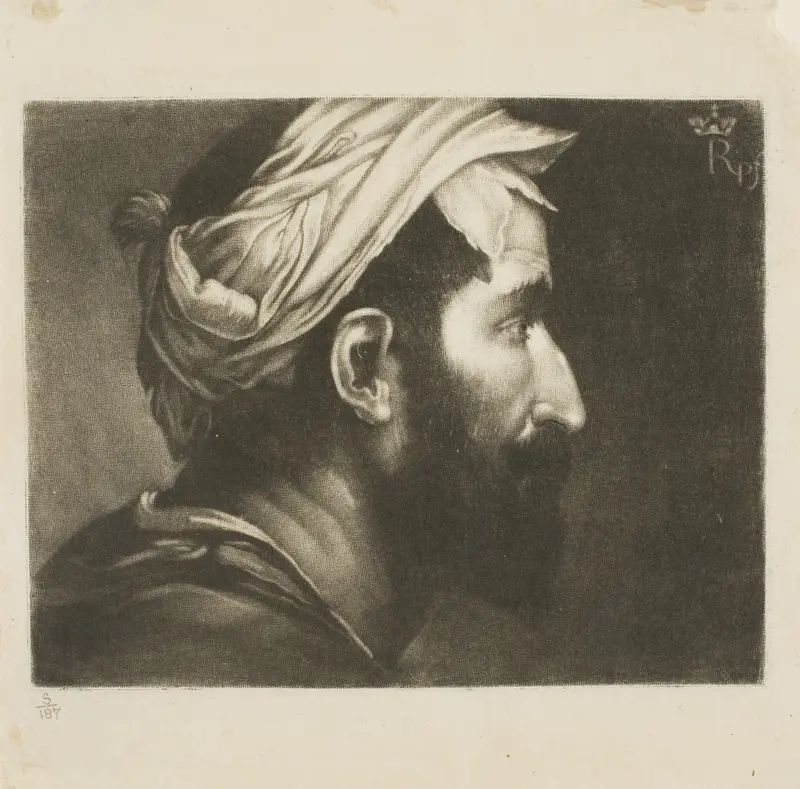 Head of Executioner, from John Evelyn's Sculptura Wall Art by Richard Houston - High-Resolution Digital Print