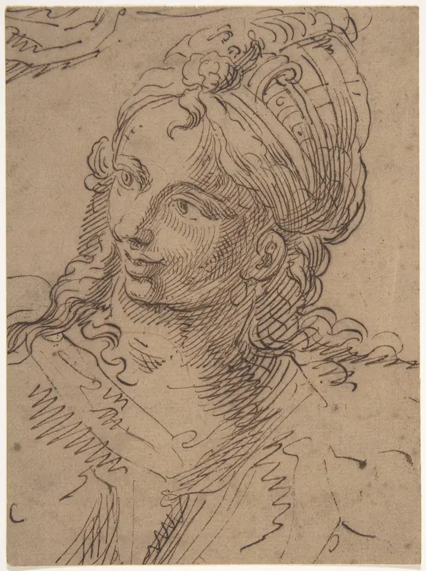 Head of Woman Wall Art by Anonymous, Italian, 17th century - High-Resolution Digital Print