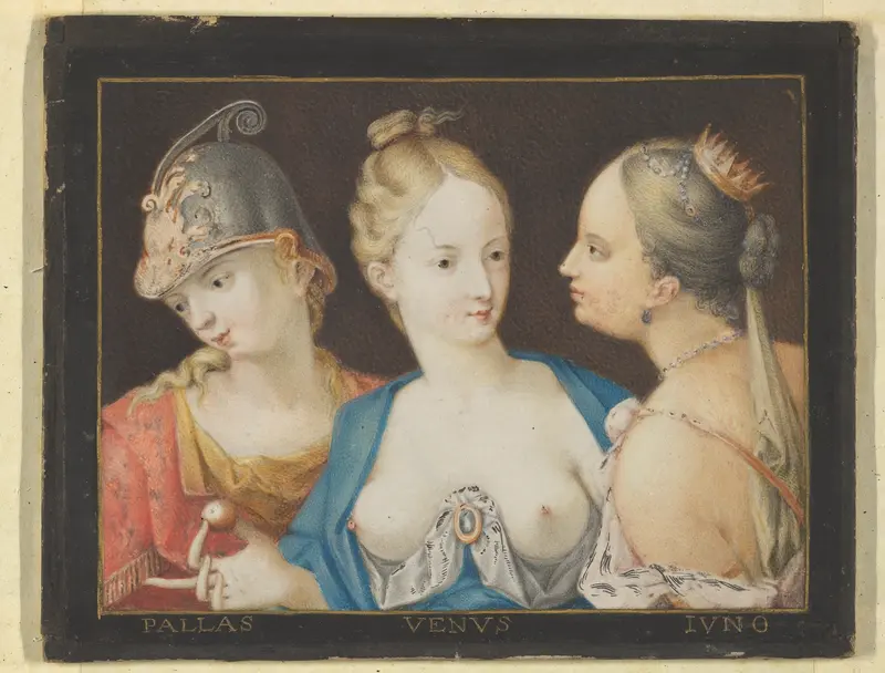 Heads of Goddesses (Pallas, Venus, Juno) Wall Art by Anonymous, French, 17th century - High-Resolution Digital Print