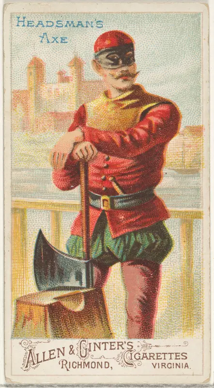 Headsman's Axe, from the Arms of All Nations series (N3) for Allen & Ginter Cigarettes Brands Wall Art by Allen & Ginter - High-Resolution Digital Print