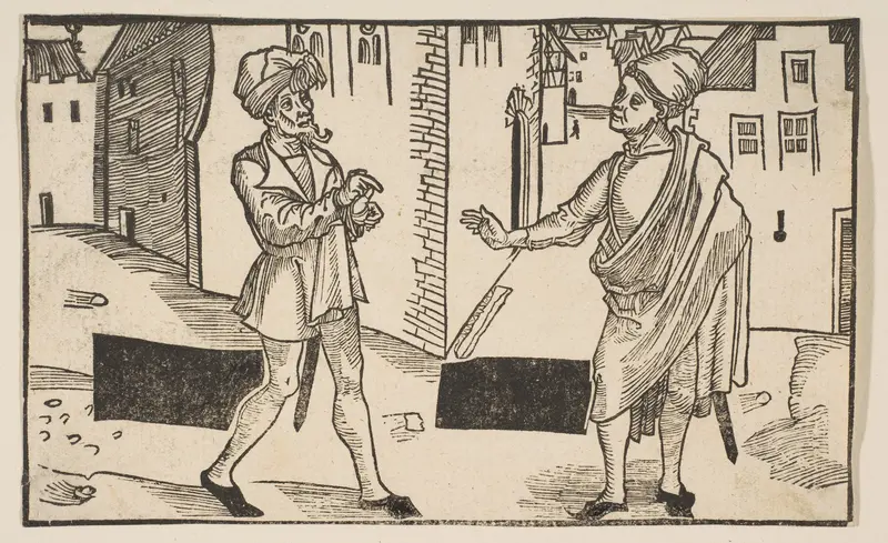 Hecyra, from "The Comedie of Terence", 19th century reprint by Albrecht Dürer - High-Resolution Digital Print