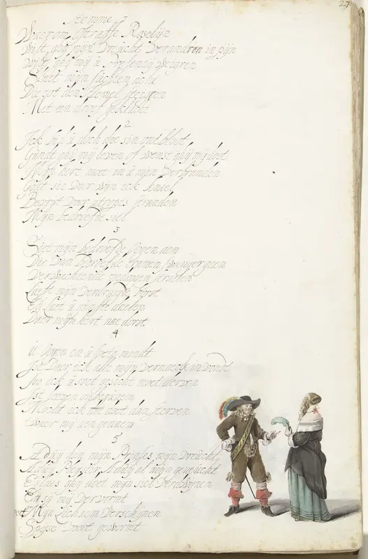 Heer en dame Wall Art by Gesina ter Borch - High-Resolution Digital Print