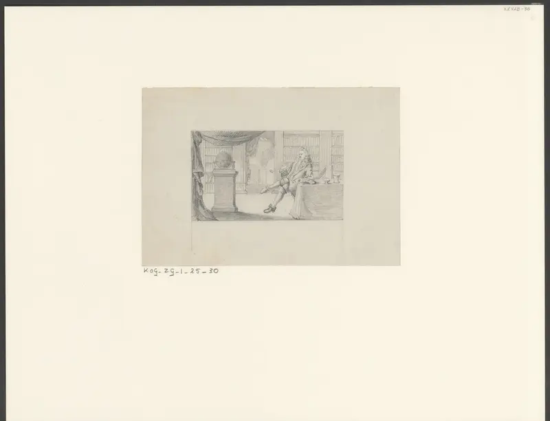 Heer is zijn bibliotheek Wall Art by anonymous - High-Resolution Digital Print
