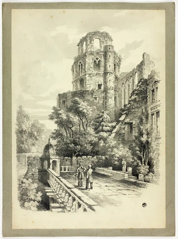 Heidelberg Castle Wall Art by Samuel Prout - High-Resolution Digital Print