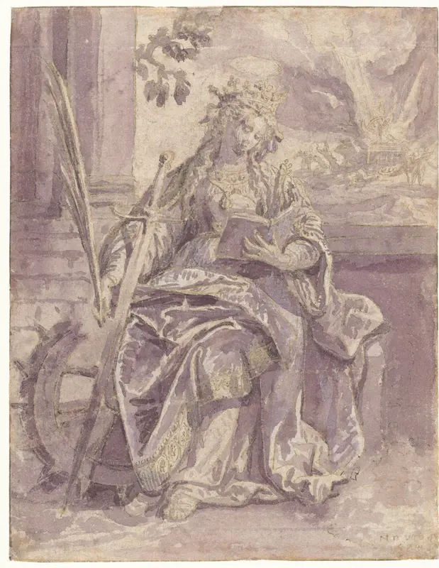 Heilige Catharina Wall Art by Maerten de Vos - High-Resolution Digital Print