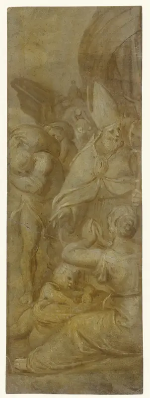 Heilige Nicolaas redt de stad Myra van de hongersnood Wall Art by Otto van Veen - High-Resolution Digital Print