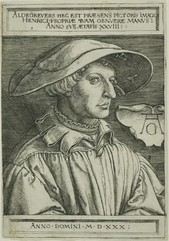 Heinrich Aldegrever, Aged 28 Wall Art by Heinrich Aldegrever - High-Resolution Digital Print