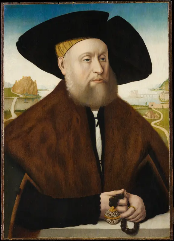 Heinrich(?) vom Rhein zum Mohren (1477–1536) Wall Art by Conrad Faber von Creuznach - High-Resolution Digital Print
