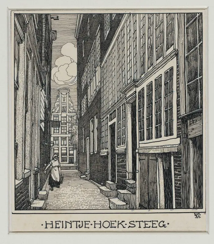 Heintje Hoek Steeg te Amsterdam Wall Art by Willem Wenckebach - High-Resolution Digital Print