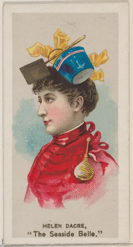 Helen Dacre as "The Seaside Belle," from the series Fancy Dress Ball Costumes (N73) for Duke brand cigarettes Wall Art by W. Duke, Sons & Co. - High-Resolution Digital Print