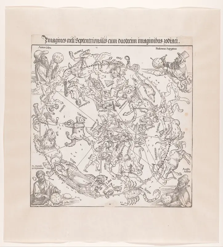 Hemelkaart van het noordelijk halfrond Wall Art by Johann Stabius - High-Resolution Digital Print