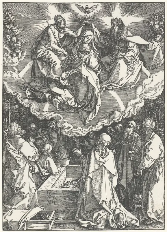 Hemelvaart en kroning van Maria Wall Art by Unknown - High-Resolution Digital Print
