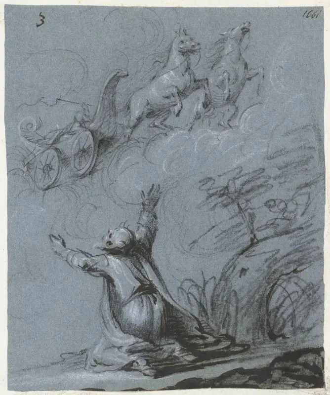 Hemelvaart van Elia Wall Art by Moses ter Borch - High-Resolution Digital Print