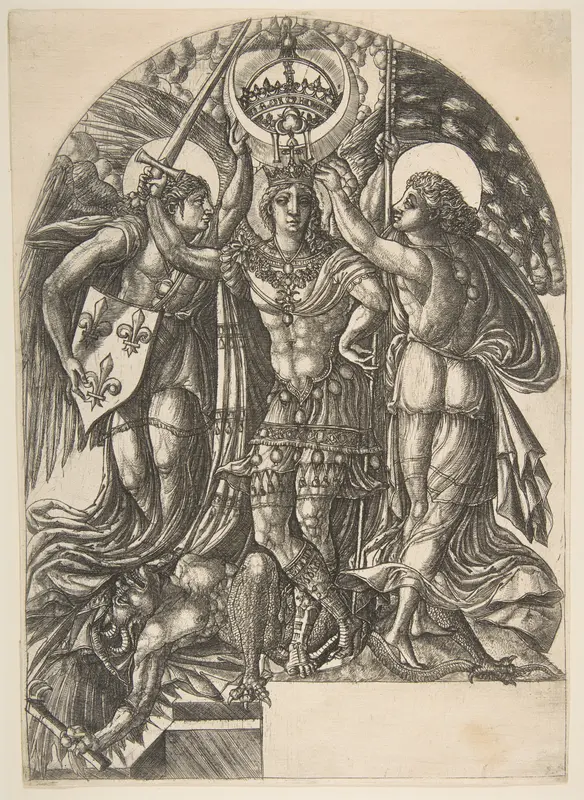 Henri II, King of France, Between France and Fame Wall Art by Jean Duvet - High-Resolution Digital Print