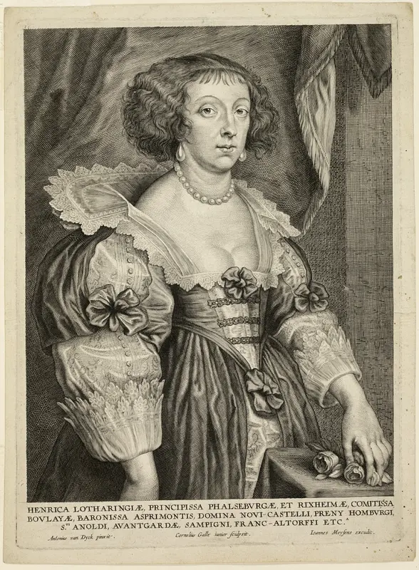 Henriette de Lorraine Wall Art by Cornelis Galle, II - High-Resolution Digital Print