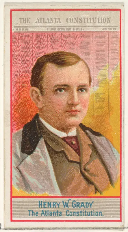 Henry W. Grady, The Atlanta Constitution, from the American Editors series (N1) for Allen & Ginter Cigarettes Brands Wall Art by Allen & Ginter - High-Resolution Digital Print