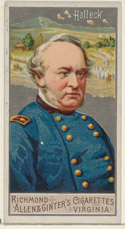 Henry Wager Halleck, from the Great Generals series (N15) for Allen & Ginter Cigarettes Brands Wall Art by Allen & Ginter - High-Resolution Digital Print
