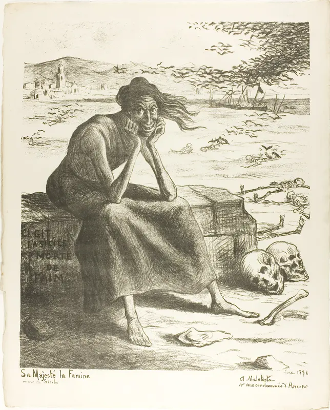 Her Majesty Famine, Queen of Sicily Wall Art by Maximilien Luce - High-Resolution Digital Print
