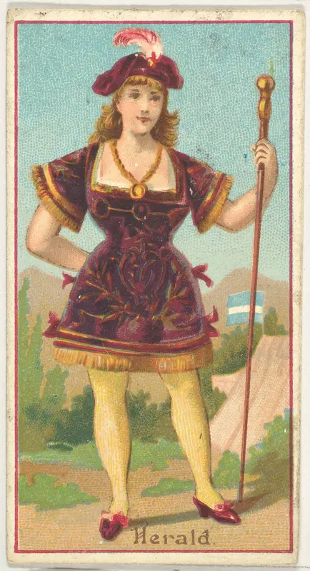 Herald, from the Occupations of Women series (N502) for Frishmuth's Tobacco Company Wall Art by Frishmuth's Tobacco Company - High-Resolution Digital Print