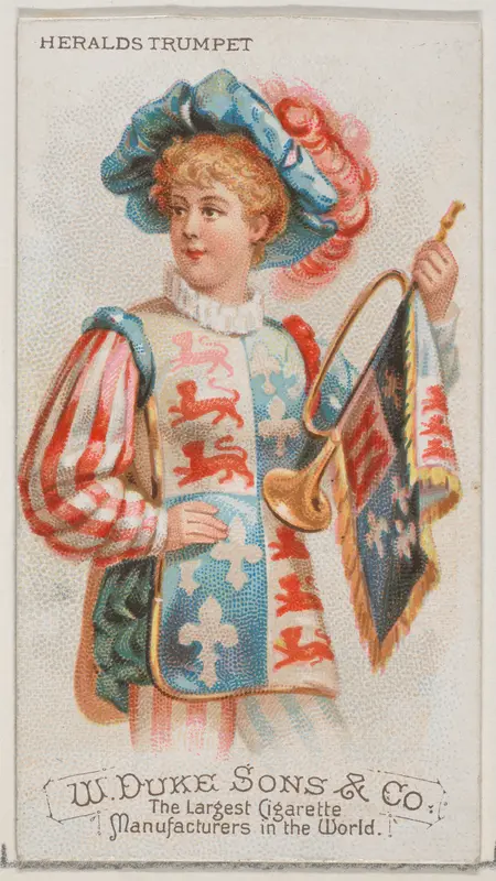 Heralds Trumpet, from the Musical Instruments series (N82) for Duke brand cigarettes Wall Art by W. Duke, Sons & Co. - High-Resolution Digital Print