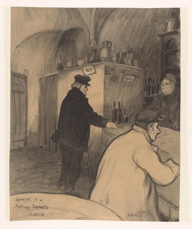 Herberg in de Pont-des-Bandets, Brugge Wall Art by Unknown - High-Resolution Digital Print