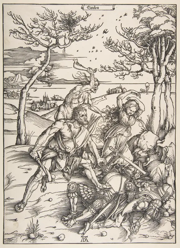 Hercules and Cacus Wall Art by Albrecht Dürer - High-Resolution Digital Print