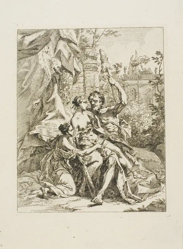 Hercules and Omphale Wall Art by Johann Heinrich Tischbein, I - High-Resolution Digital Print