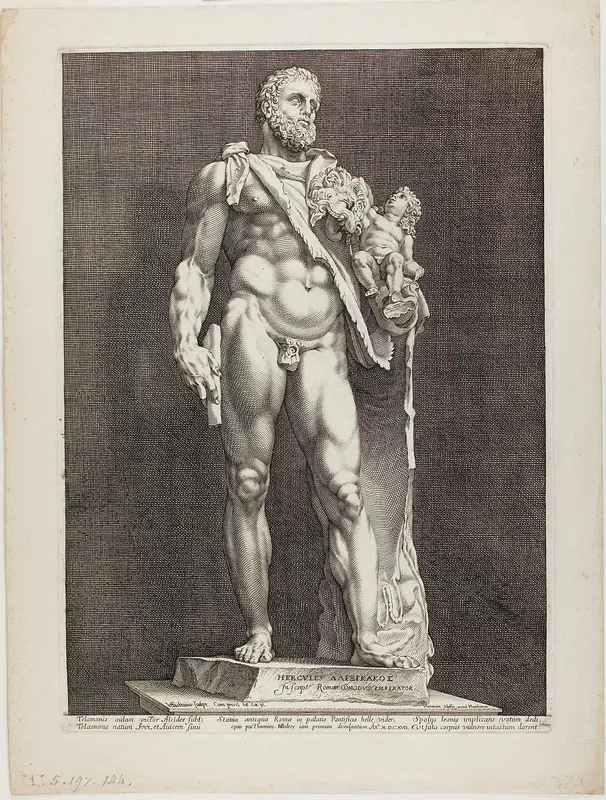 Hercules and Telephos, plate two from Three Famous Antique Sculptures