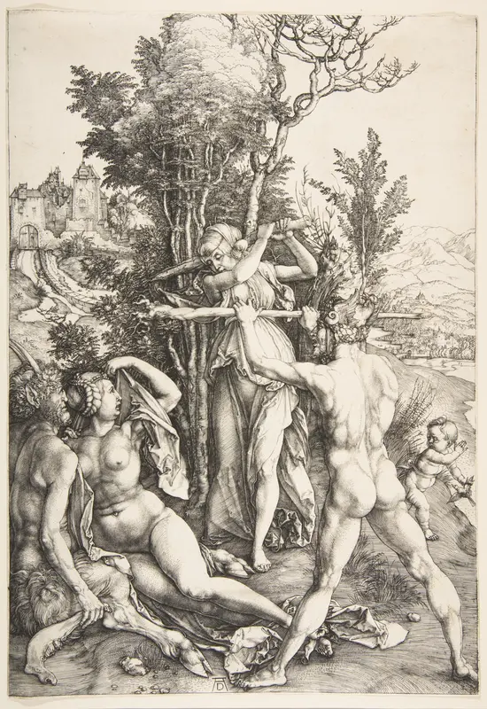 Hercules at the Crossroad Wall Art by Albrecht Dürer - High-Resolution Digital Print