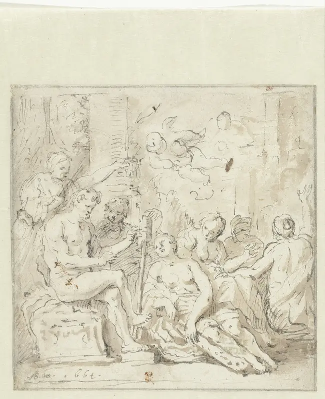 Hercules bij Omphale Wall Art by Zacharias Blijhooft - High-Resolution Digital Print