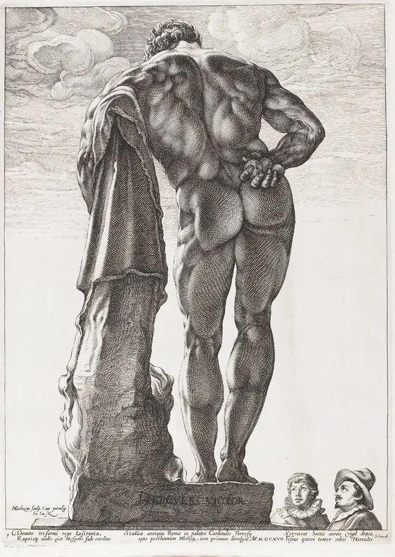 Hercules Farnese Wall Art by Harmen Adolfsz. - High-Resolution Digital Print