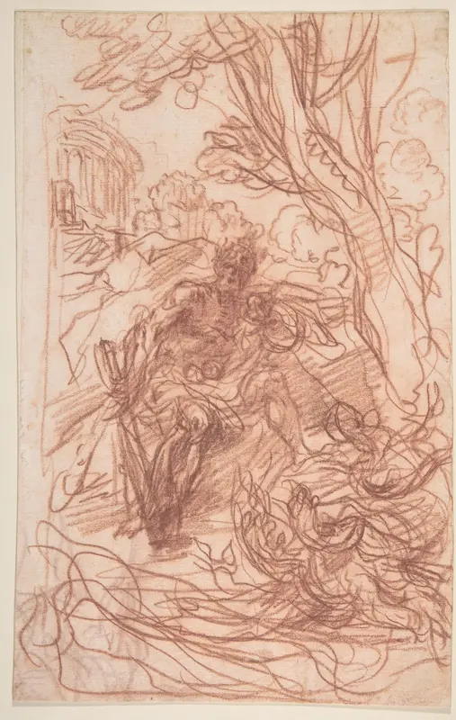 Hercules in the Garden of the Hesperides Wall Art by Baldassarre Franceschini (il Volterrano) - High-Resolution Digital Print