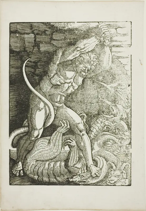 Hercules Killing the Lernean Hydra, from Scenes from the Life of Hercules Wall Art by Gabriel Salmon - High-Resolution Digital Print