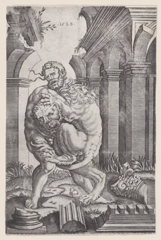 Hercules Strangling the Nemean Lion