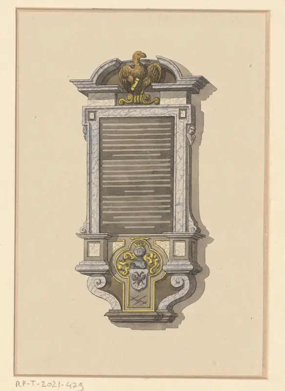 Herdenkingsmonument voor Josephus Scaliger Wall Art by anonymous - High-Resolution Digital Print
