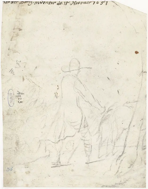 Herder en schapen Wall Art by Unknown - High-Resolution Digital Print